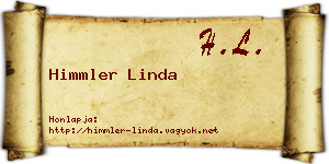 Himmler Linda névjegykártya